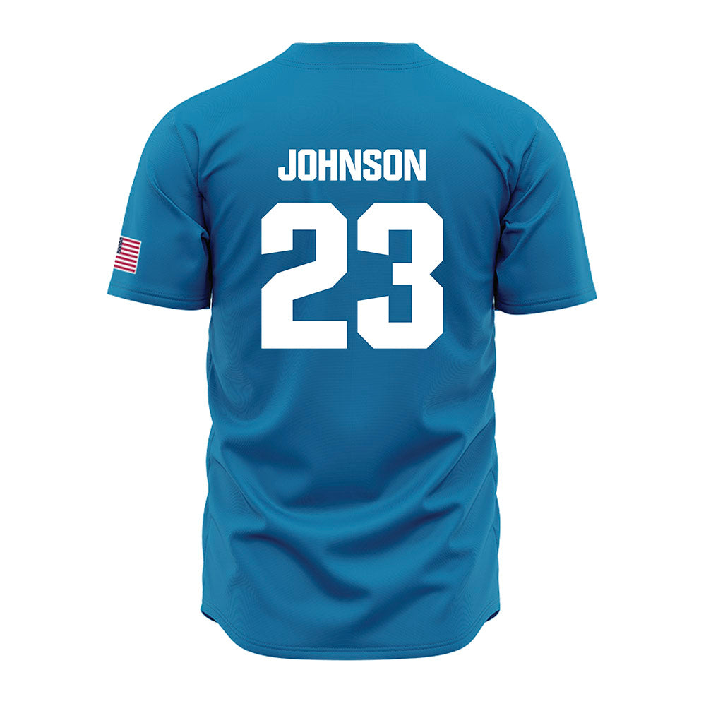 LMU - NCAA Baseball : Jonah Johnson - Blue Jersey-1