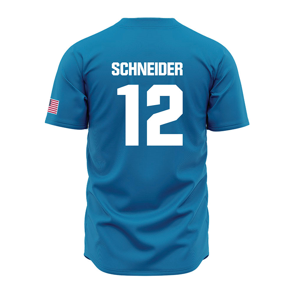 LMU - NCAA Baseball : Max Schneider - Blue Jersey-1