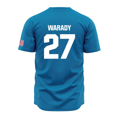 LMU - NCAA Baseball : Tanner Warady - Blue Jersey-1