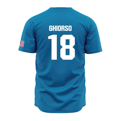 LMU - NCAA Baseball : Dj Ghiorso - Blue Jersey-1