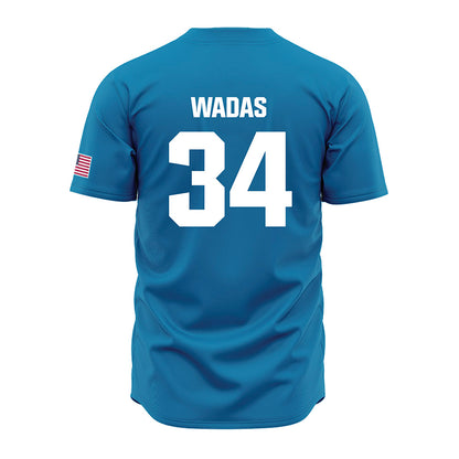 LMU - NCAA Baseball : Zach Wadas - Blue Jersey-1