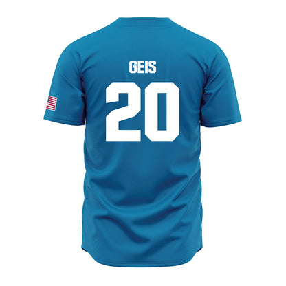 LMU - NCAA Baseball : Jake Geis - Blue Jersey-1