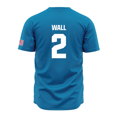 LMU - NCAA Baseball : Jaxson Wall - Blue Jersey-1