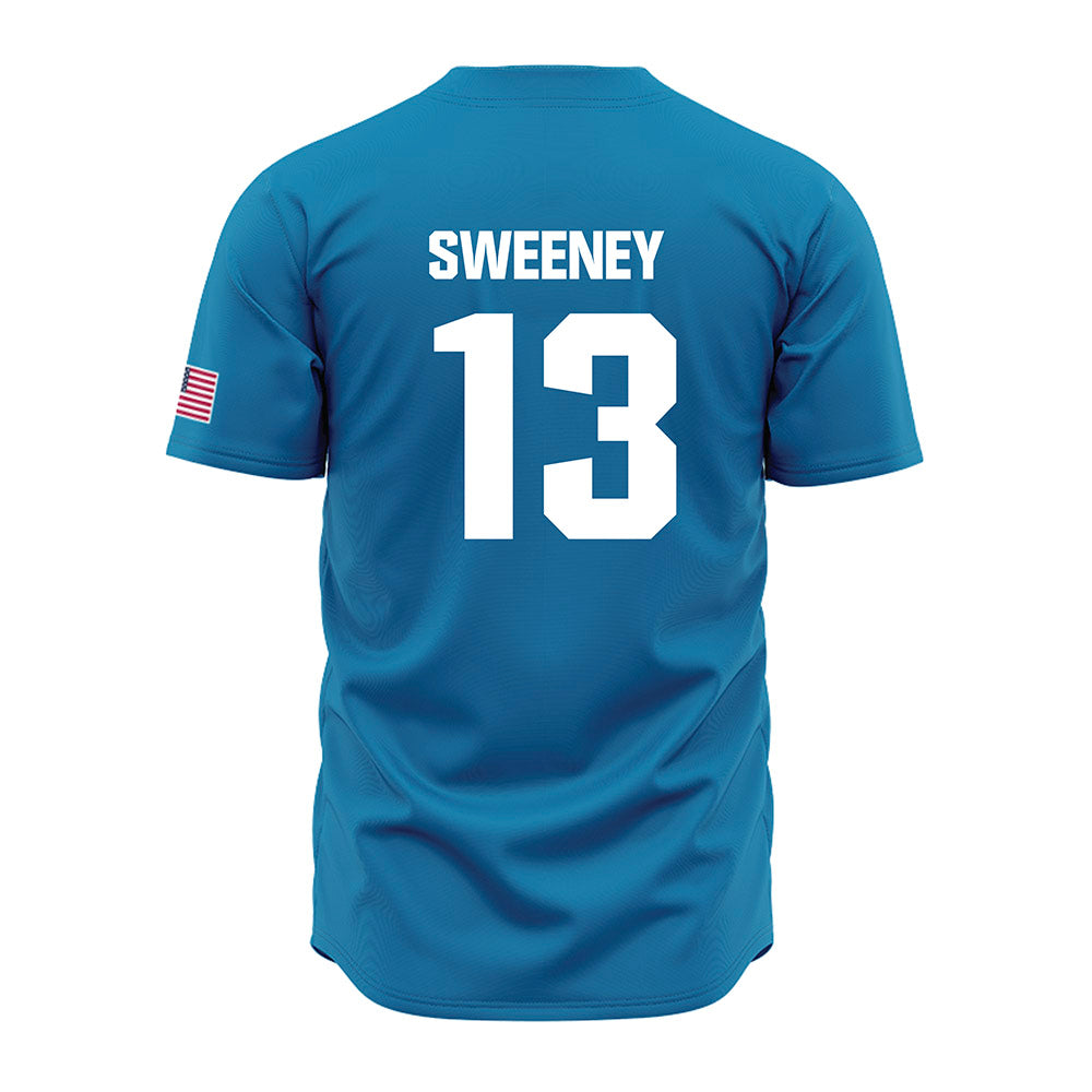 LMU - NCAA Baseball : Caleb Sweeney - Blue Jersey-1