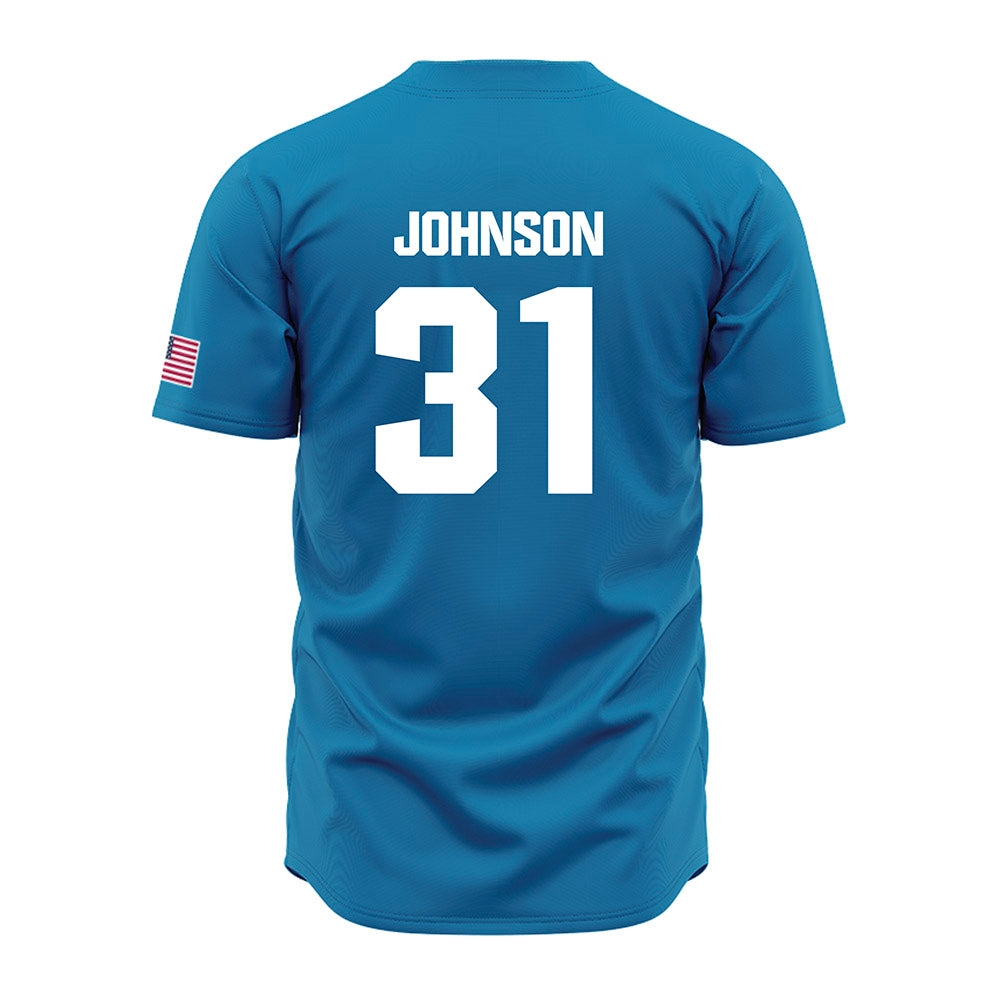 LMU - NCAA Baseball : Alec Johnson - Blue Jersey-1