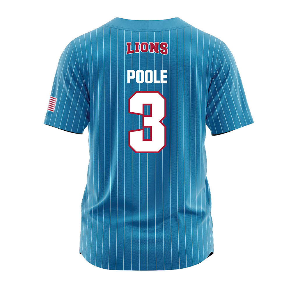 LMU - NCAA Softball : Sydney Poole - Blue Jersey-1