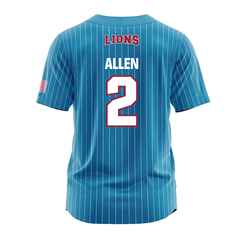 LMU - NCAA Softball : Mya Allen - Blue Jersey-1
