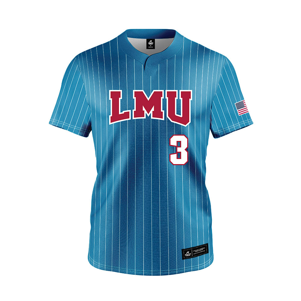 LMU - NCAA Softball : Sydney Poole - Blue Jersey-0