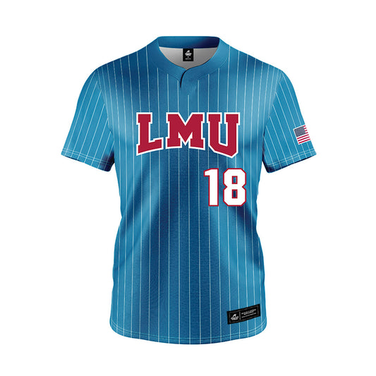 LMU - NCAA Softball : Lainey Llamas - Blue Jersey-0