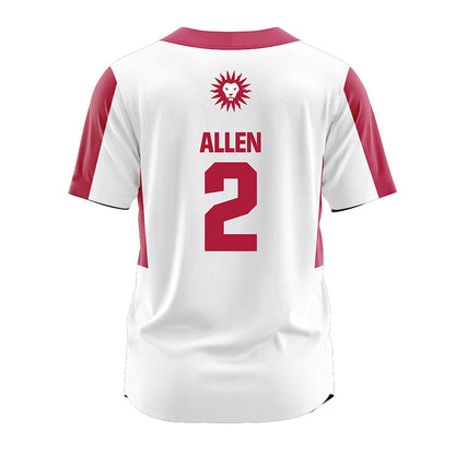 LMU - NCAA Softball : Mya Allen - White Jersey-1