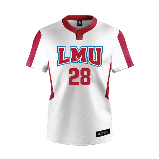 LMU - NCAA Softball : Jessie Gilbert - White Jersey-0