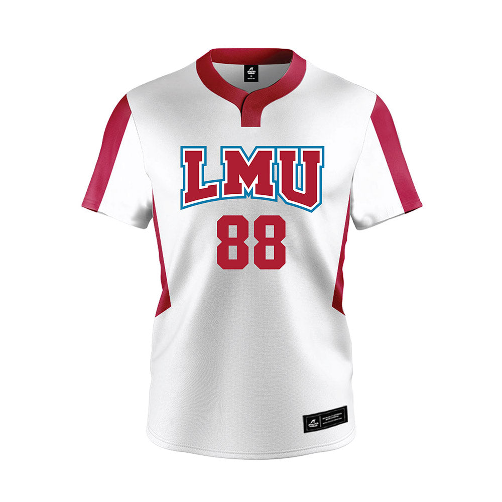 LMU - NCAA Softball : Izzy Jamgotchian - White Jersey-0