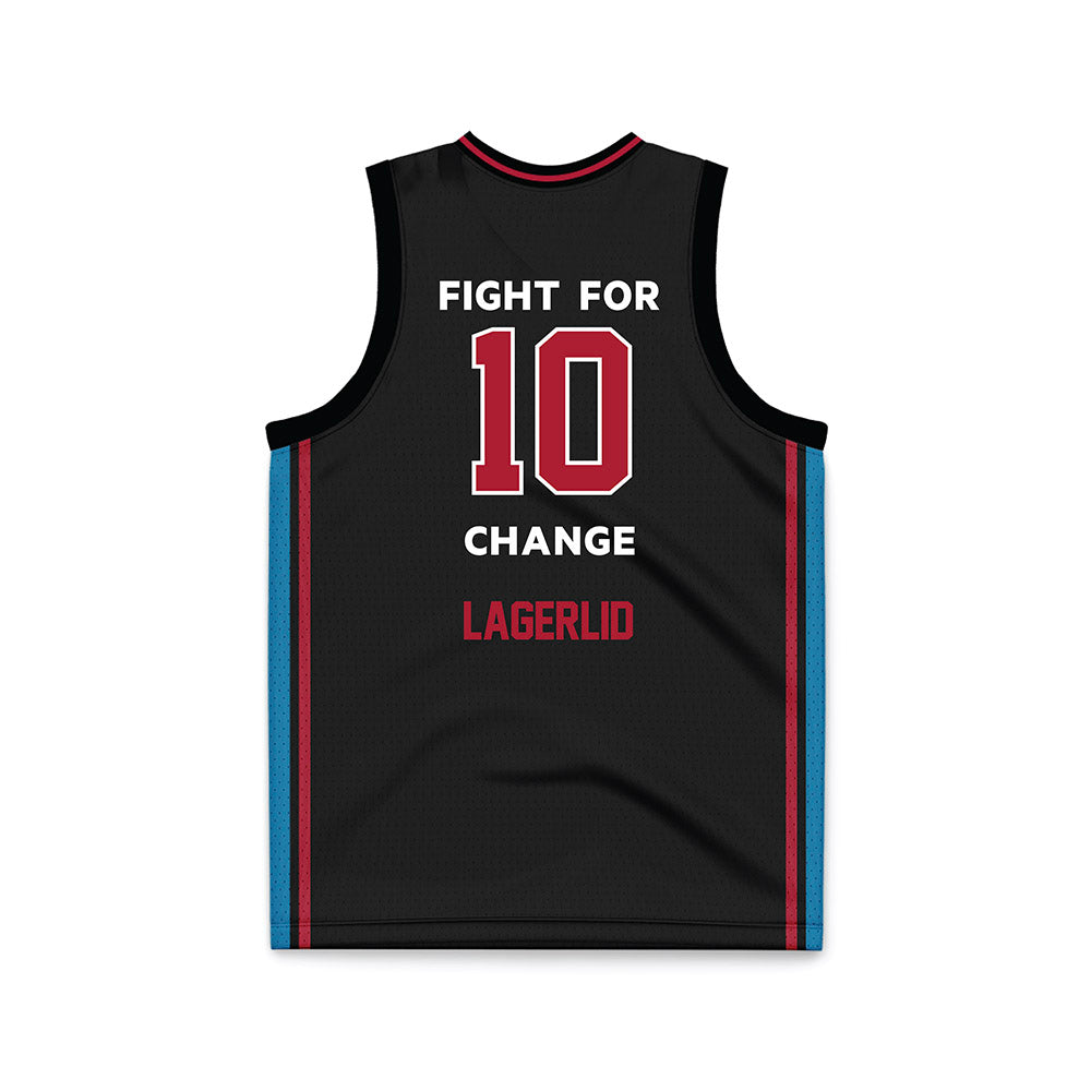 LMU - NCAA Women's Basketball : Lova Lagerlid - Black Basketball Jersey-1