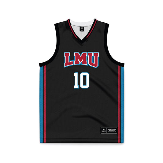 LMU - NCAA Women's Basketball : Lova Lagerlid - Black Basketball Jersey-0