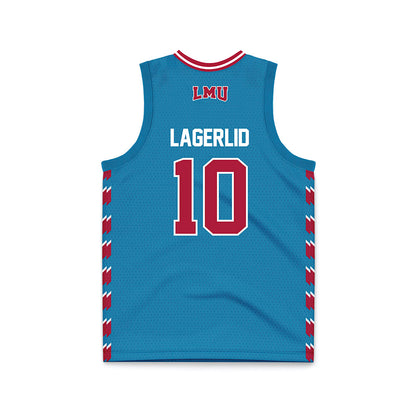 LMU - NCAA Women's Basketball : Lova Lagerlid - Blue Basketball Jersey-1