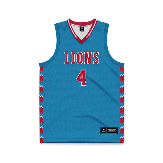 LMU - NCAA Women's Basketball : Allison Clarke - Blue Basketball Jersey-0