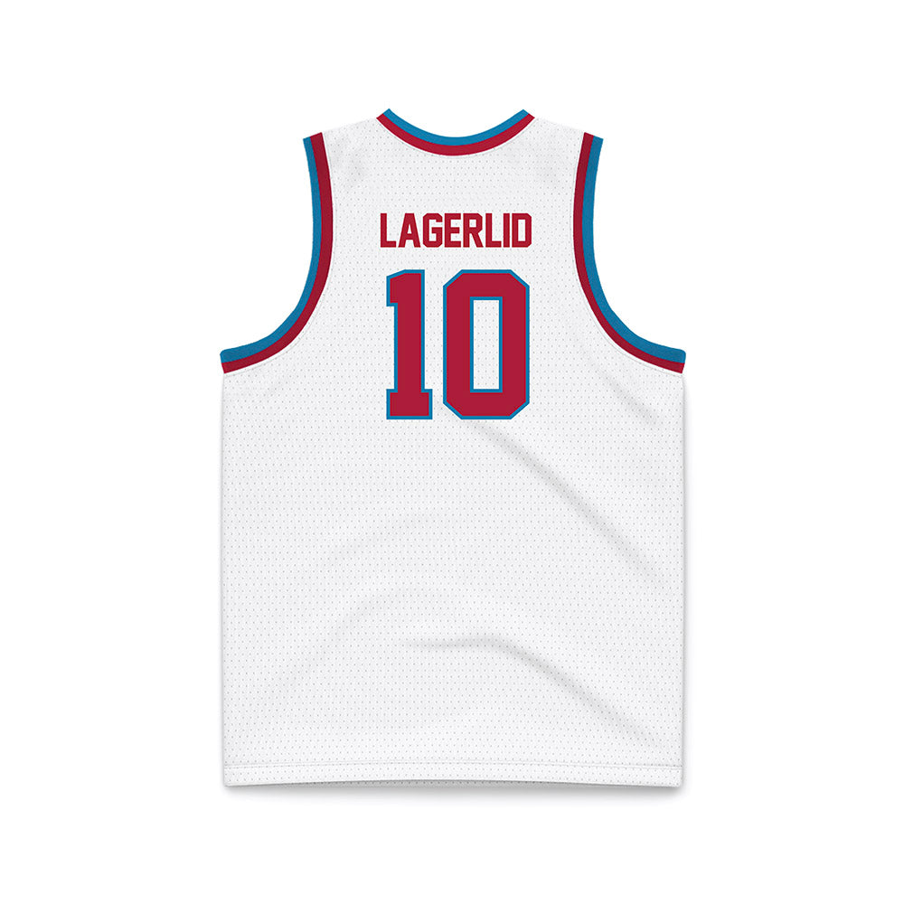 LMU - NCAA Women's Basketball : Lova Lagerlid - White Basketball Jersey-1