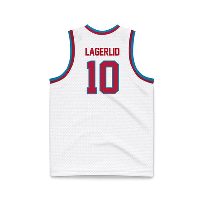 LMU - NCAA Women's Basketball : Lova Lagerlid - White Basketball Jersey-1