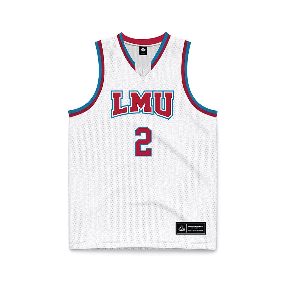 LMU - NCAA Women's Basketball : Mari Somvichian - White Basketball Jersey-0