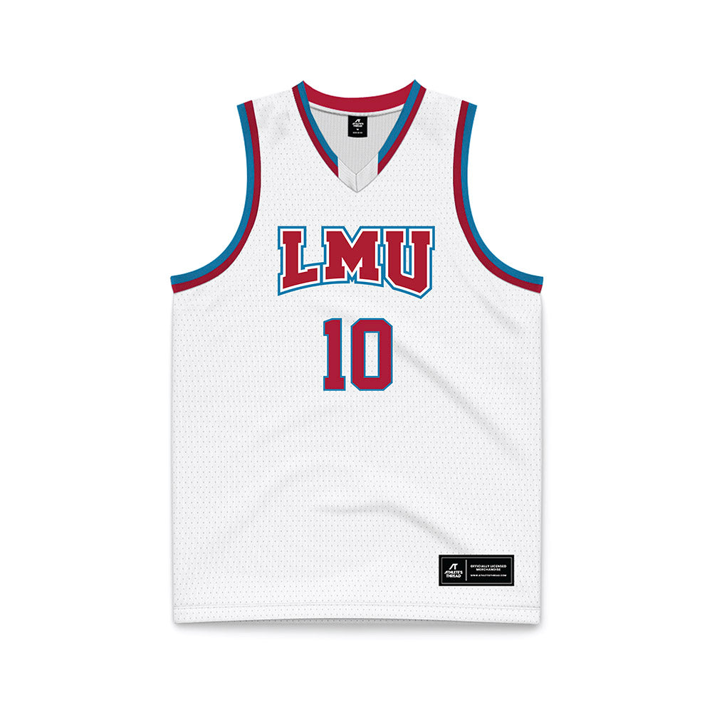 LMU - NCAA Women's Basketball : Lova Lagerlid - White Basketball Jersey-0