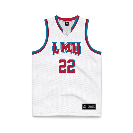 LMU - NCAA Women's Basketball : Alia Matavao - White Basketball Jersey-0