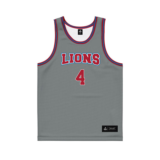 LMU - NCAA Women's Basketball : Allison Clarke - Grey Basketball Jersey-0