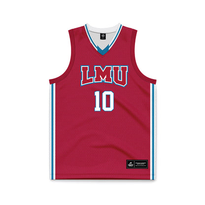 LMU - NCAA Women's Basketball : Lova Lagerlid - Red Basketball Jersey-0