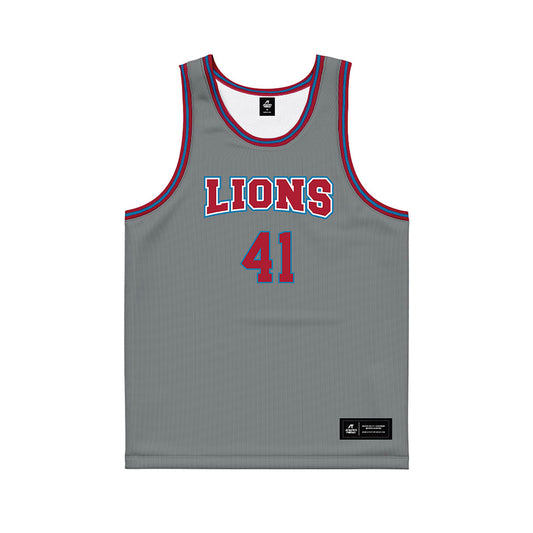 LMU - NCAA Men's Basketball : Kevin Carney - Grey Basketball Jersey-0