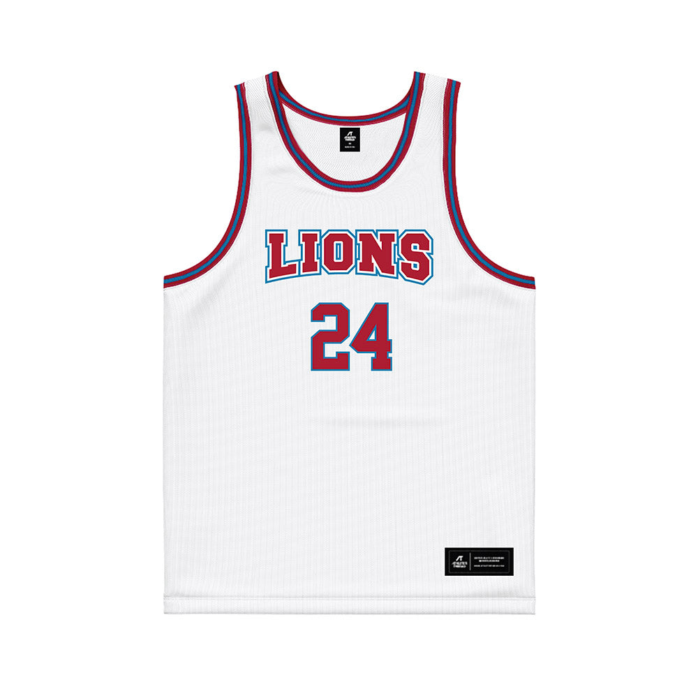 LMU - NCAA Men's Basketball : Jael Martin - White Basketball Jersey-0