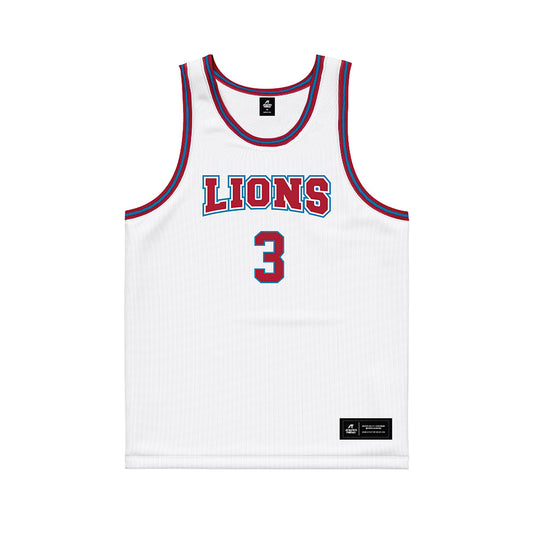 LMU - NCAA Men's Basketball : Marley Zeller - White Basketball Jersey-0