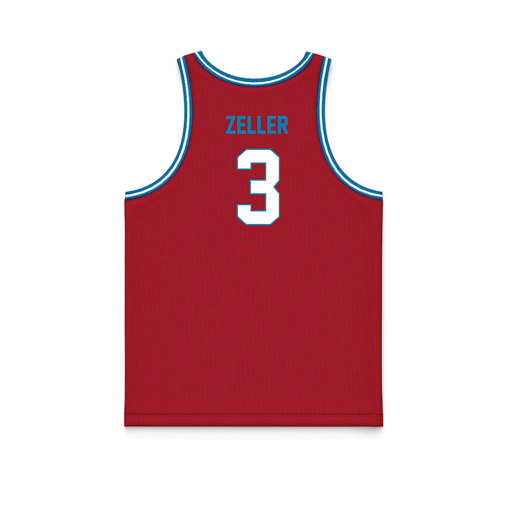 LMU - NCAA Men's Basketball : Marley Zeller - Red Basketball Jersey-1