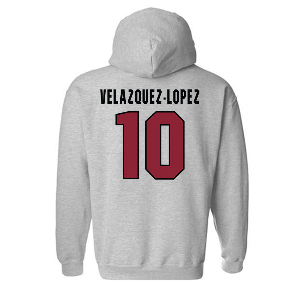 South Carolina - NCAA Men's Soccer : Alejandro Velazquez-Lopez - Classic Shersey Hooded Sweatshirt-1