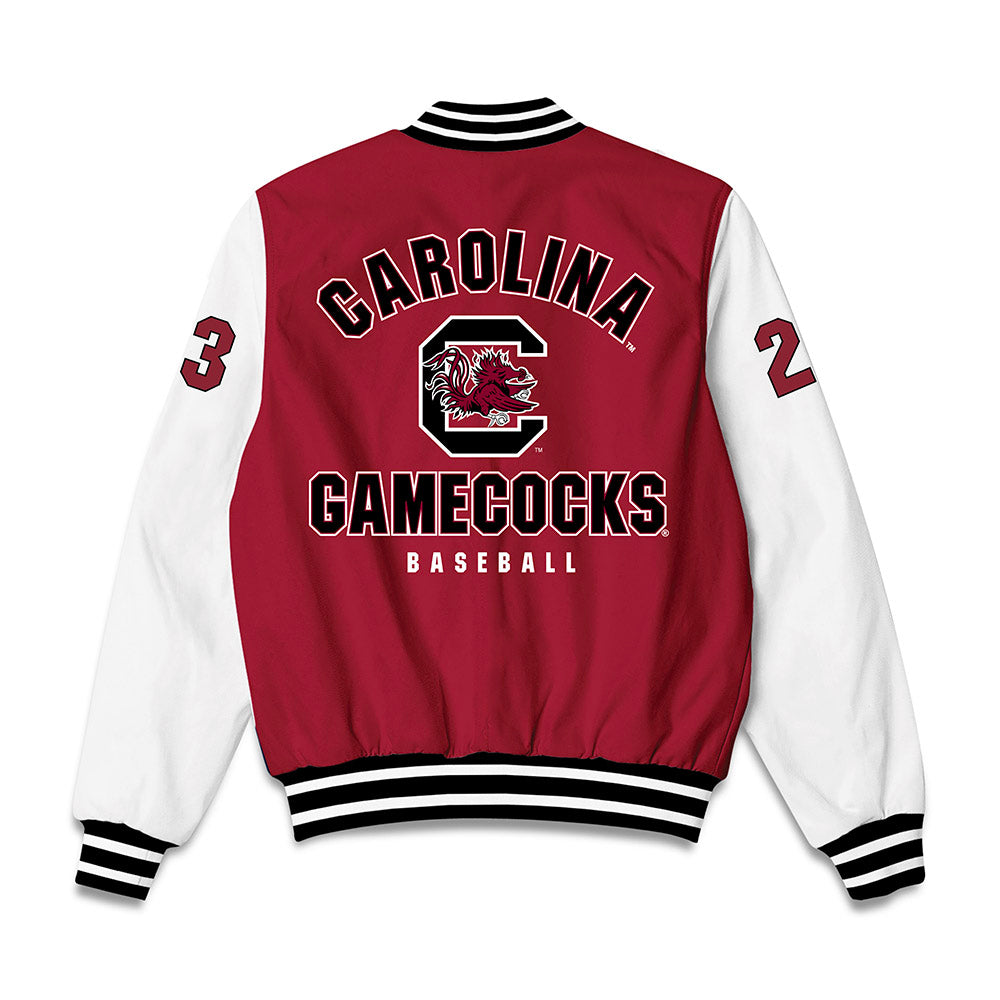 South Carolina - NCAA Baseball : Jake McCoy - Bomber Jacket-1