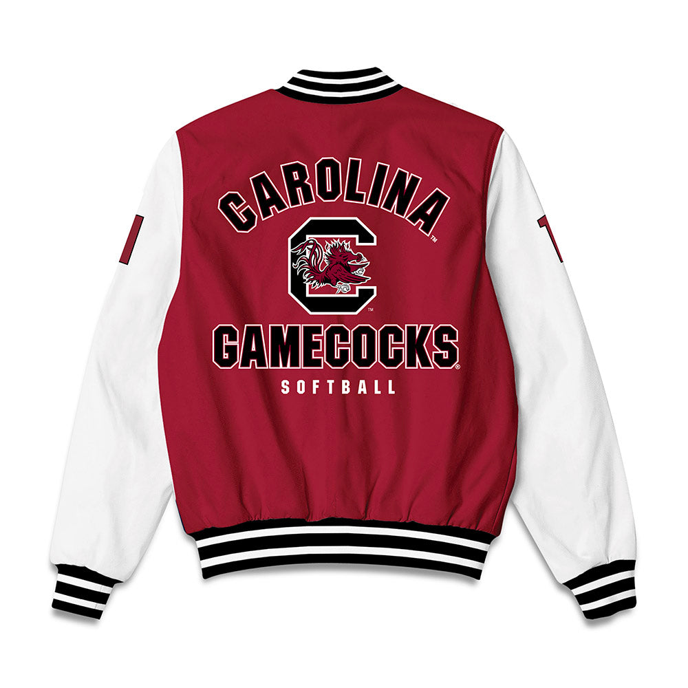 South Carolina - NCAA Softball : Precious Bross - Bomber Jacket-1