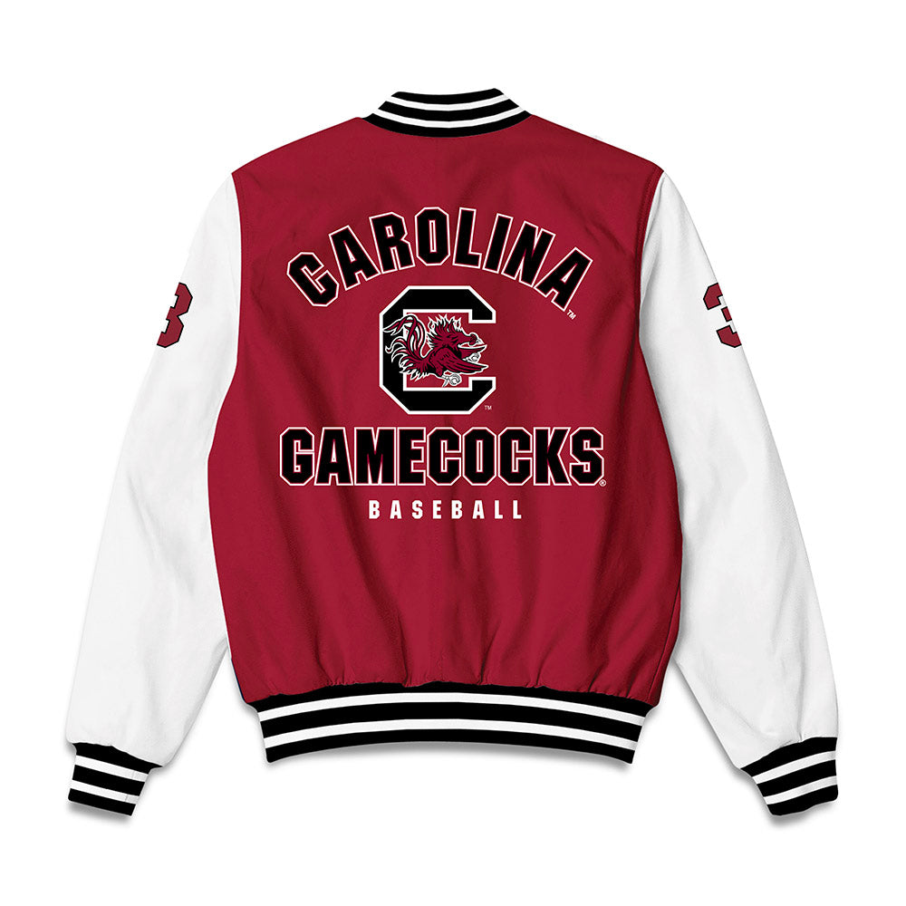 South Carolina - NCAA Baseball : Patrick Evans - Bomber Jacket-1