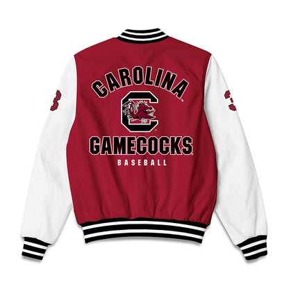 South Carolina - NCAA Baseball : Patrick Evans - Bomber Jacket-1
