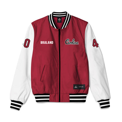 South Carolina - NCAA Baseball : Gavin Braland - Bomber Jacket-0