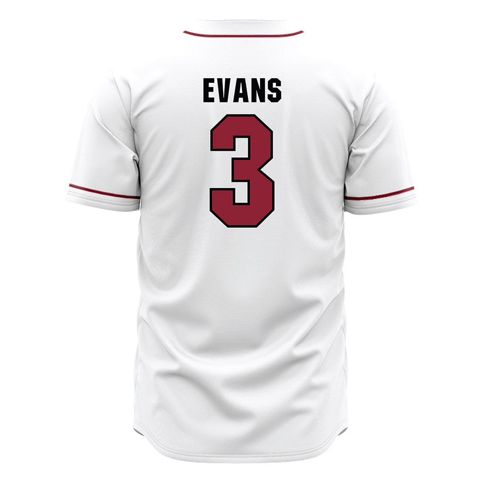 South Carolina - NCAA Baseball : Patrick Evans - White Jersey-1