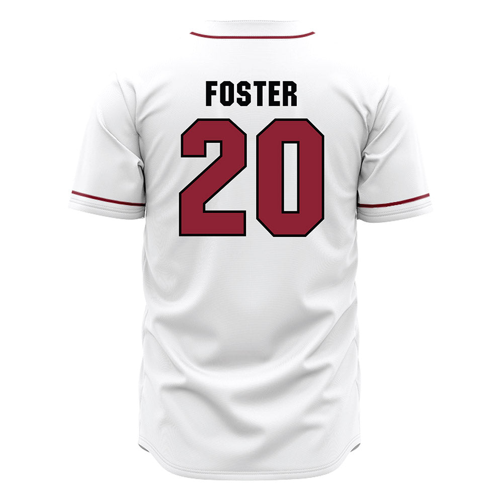 South Carolina - NCAA Baseball : Elijah Foster - White Jersey-1