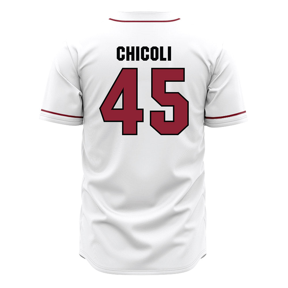 South Carolina - NCAA Baseball : Connor Chicoli - White Jersey-1