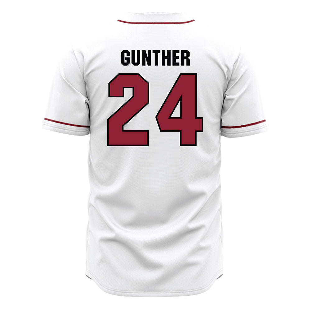 South Carolina - NCAA Baseball : Josh Gunther - White Jersey-1