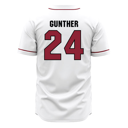 South Carolina - NCAA Baseball : Josh Gunther - White Jersey-1