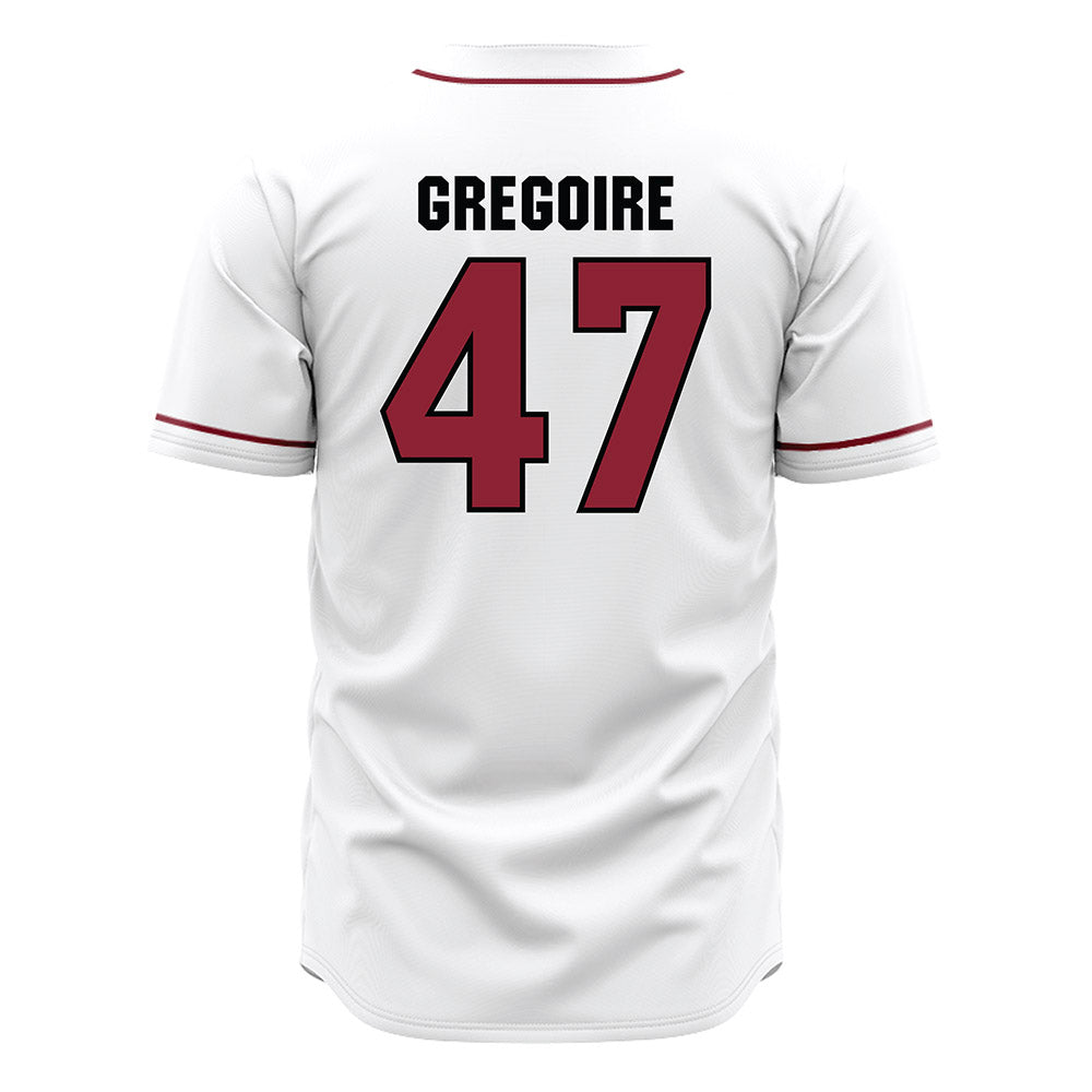 South Carolina - NCAA Baseball : Joshua Gregoire - White Jersey-1