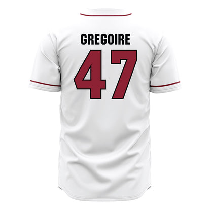 South Carolina - NCAA Baseball : Joshua Gregoire - White Jersey-1