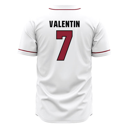 South Carolina - NCAA Baseball : Alex Valentin - White Jersey-1