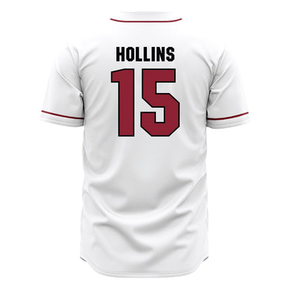 South Carolina - NCAA Baseball : Beau Hollins - White Jersey-1