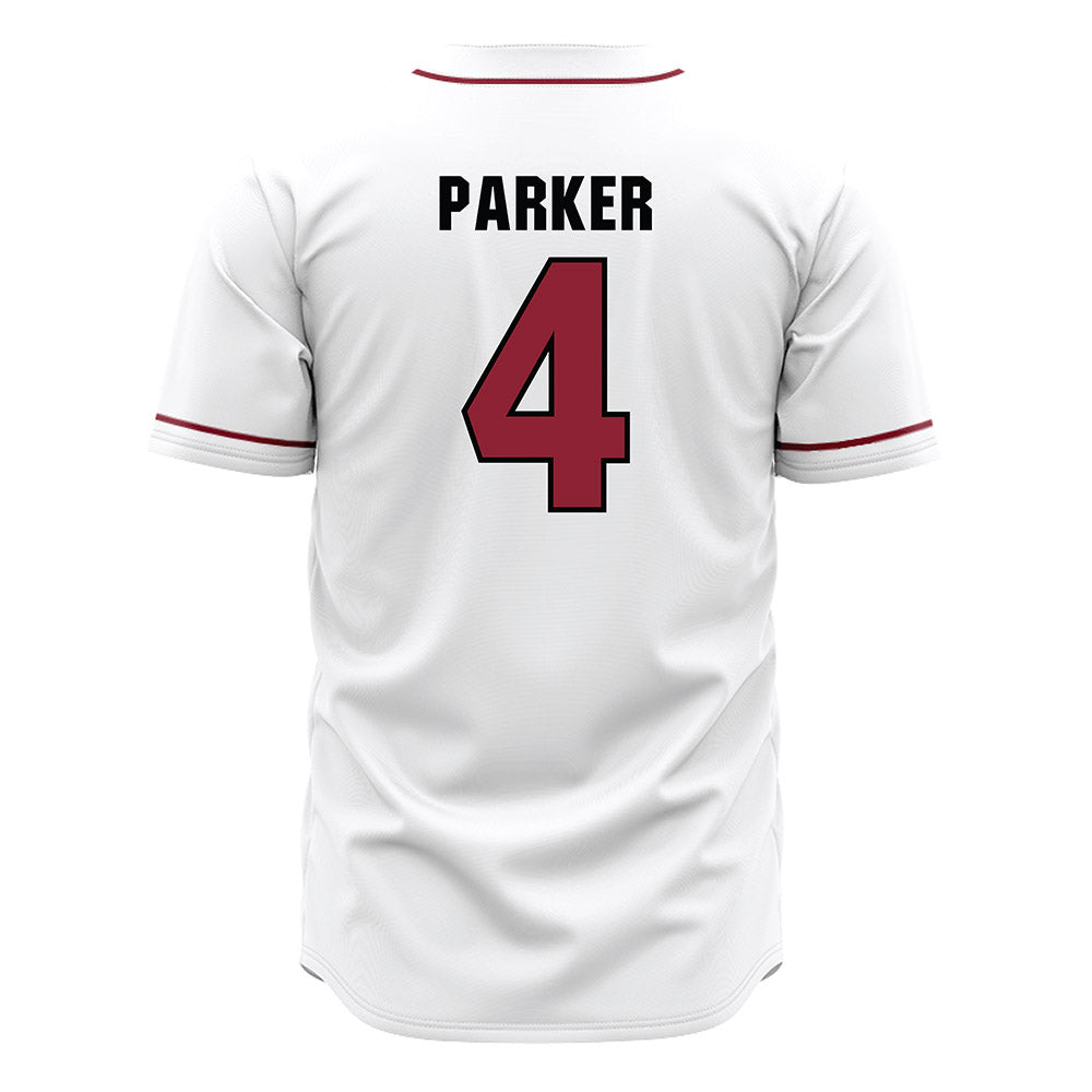 South Carolina - NCAA Baseball : Erik Parker - White Jersey-1