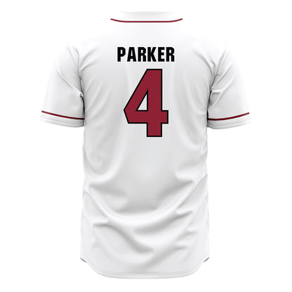 South Carolina - NCAA Baseball : Erik Parker - White Jersey-1