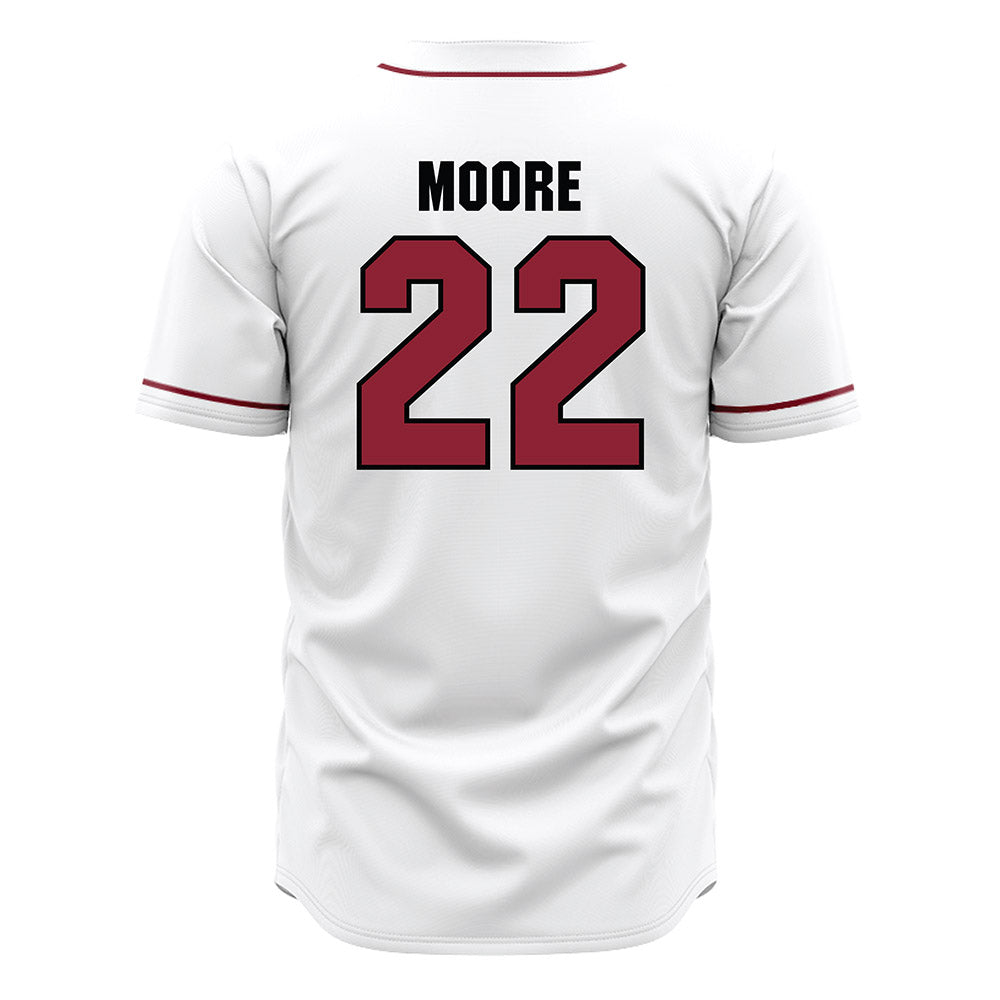 South Carolina - NCAA Baseball : Reese Moore - White Jersey-1