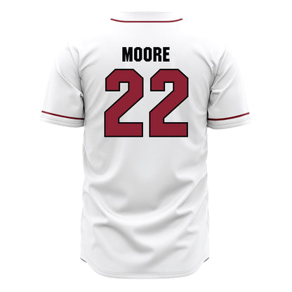South Carolina - NCAA Baseball : Reese Moore - White Jersey-1